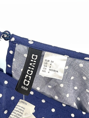 34 Beden lacivert Renk H&M Günlük Elbise %70 İndirimli.