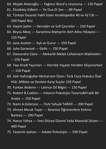  Beden Çeşitli Kitaplar ve Edebiyat Seti
