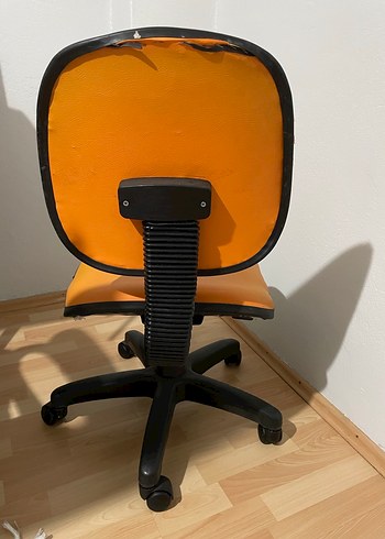 Turuncu Döner Ofis / Çalışma Sandalyesi  Sağlam & Temiz - Görsel 2