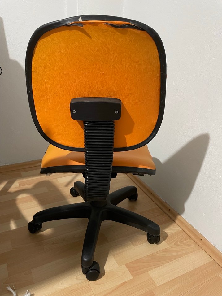 Turuncu Döner Ofis / Çalışma Sandalyesi  Sağlam & Temiz - Görsel 2