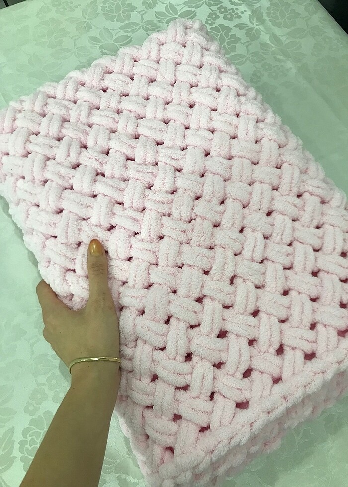 Alize puffy bebek battaniyesi 100x100cm - Görsel 2