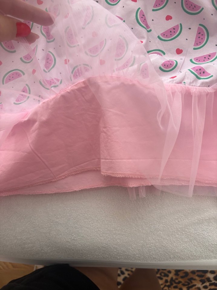 Kız Çocuk Pembe Fırfırlı Elbise - Görsel 2