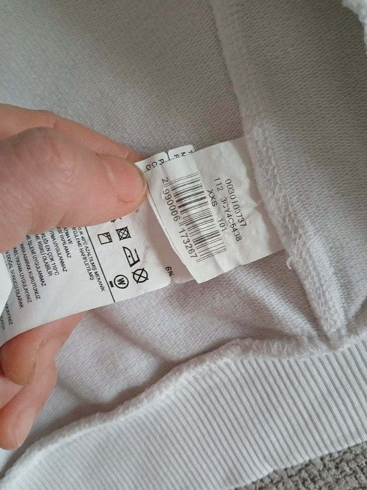 Sisley Beyaz Crop Fermuarlı Ceket xxs - Görsel 2