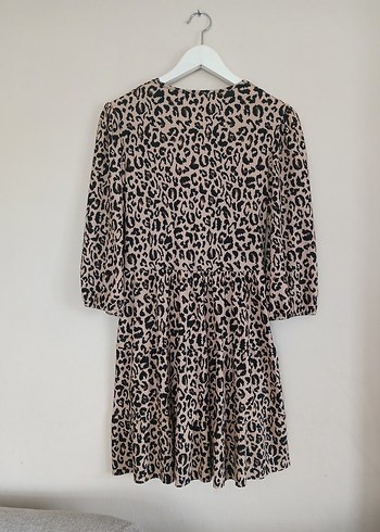 Leopar Desenli Elbise L beden - Görsel 2