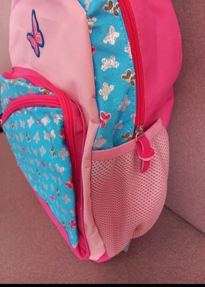 Kelebek Desenli Çocuk Sırt Çantası - Görsel 5