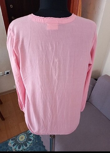 Pudra pembesi bluz 38 beden  - Görsel 2