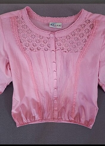 Pudra pembesi bluz 38 beden  - Görsel 16