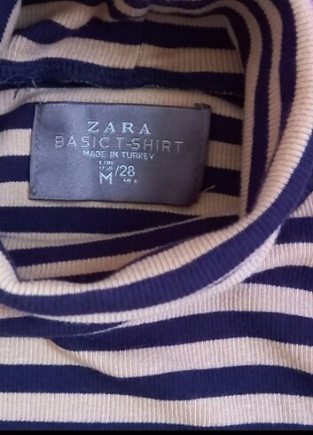 38 Beden camel Renk Zara marka triko tişört 38 beden 