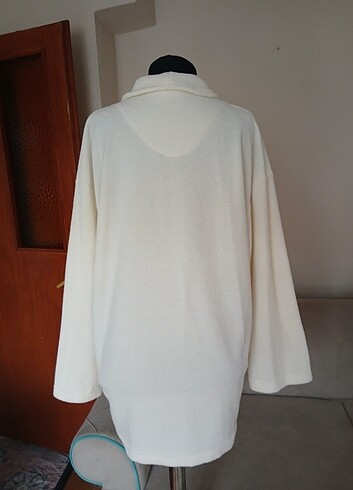 Kırık Beyaz Polarlı Hırka  S Beden - Görsel 20