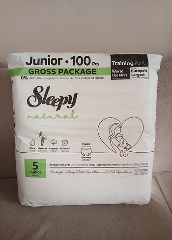 Sleepy Junior 5 Numara 100'lü külot Bezi