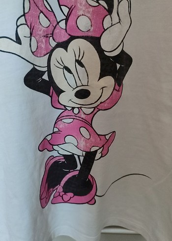 6 Yaş Beden Pembe Minnie Mouse Baskılı Tişört