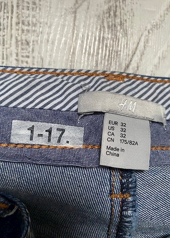 H&M kot pantolon 32 beden - Görsel 6