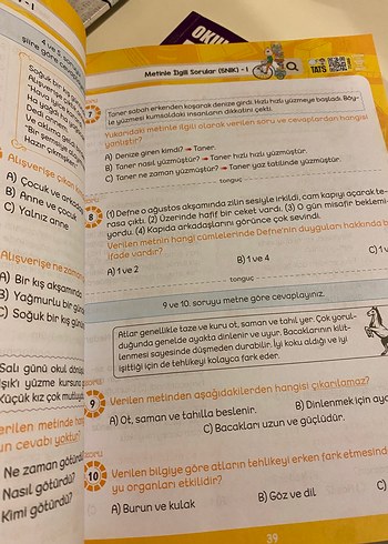 Tonguç 2. Sınıf Zoru Bankası Tüm Dersler - Görsel 7