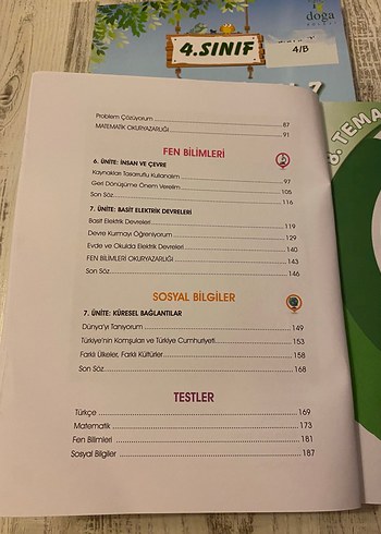 Doğa Koleji 4. Sınıf Etkinlik Kitabı - Görsel 3