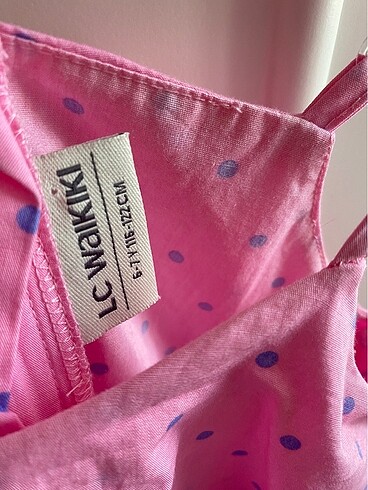 LC Waikiki LCW puantiyeli poplin elbise 6-7 yaş
