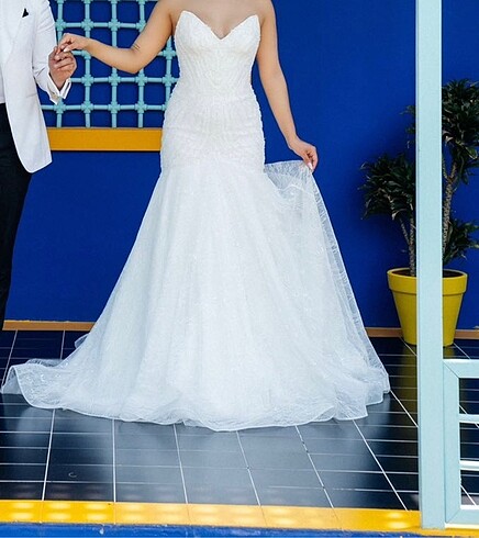 Balık model gelinlik - Görsel 2