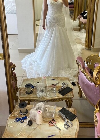 Balık model gelinlik - Görsel 5