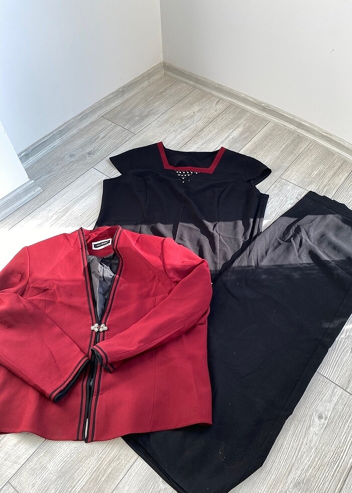 Kadın etek ceket içlik takım - Görsel 4