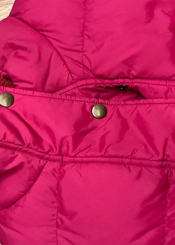 Düğmeli Pembe Kadın Yelek - Görsel 3