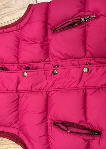 Düğmeli Pembe Kadın Yelek - Görsel 6