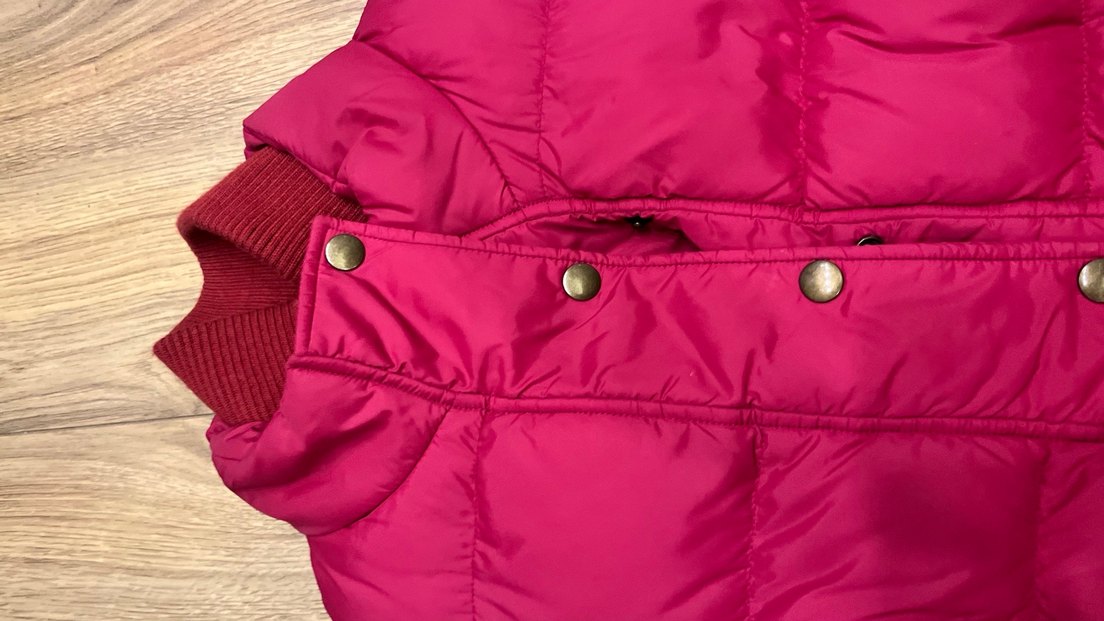 Düğmeli Pembe Kadın Yelek - Görsel 3