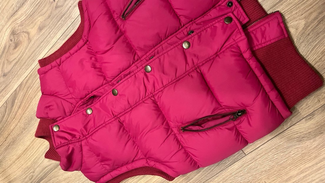 Düğmeli Pembe Kadın Yelek - Görsel 2