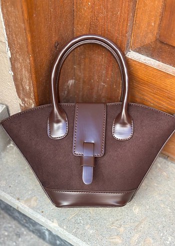 Kahverengi Deri Kadın Çanta - Görsel 5