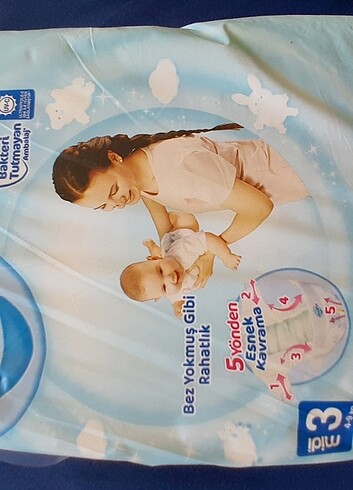 Molfix Molfix 3 beden bebek bezi 30 adet