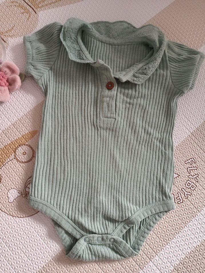 3 lü Kısa Kollu Bebek Kız Body - Görsel 3