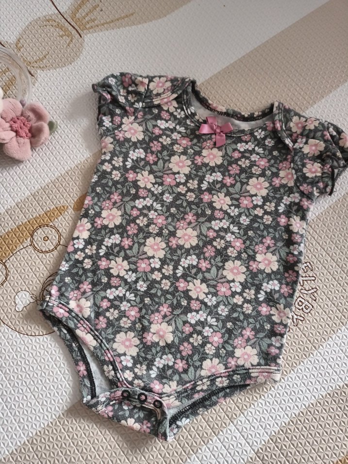 3 lü Kısa Kollu Bebek Kız Body - Görsel 5