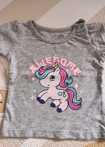 Kız Çocuk Baskılı Kısa Kollu 3 lü Tişört - Görsel 3