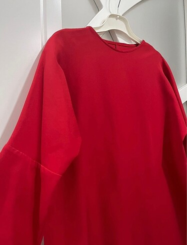 38 Beden Kırmızı Oversize Tunik