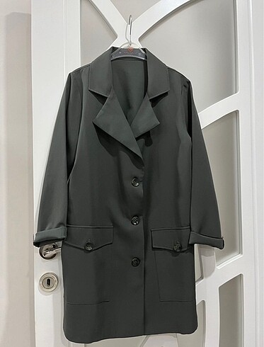Haki Renk Oversize Ceket