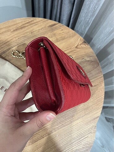 Beden kırmızı Renk Deri Kırmızı Renk Tergan Çanta