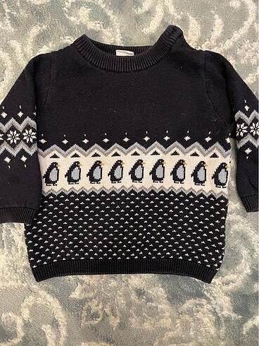 H&M penguenli kazak