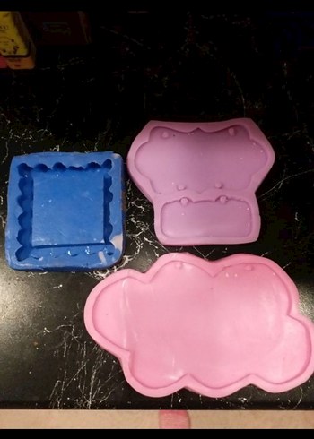 Pastel Renkli Silikon Kalıp