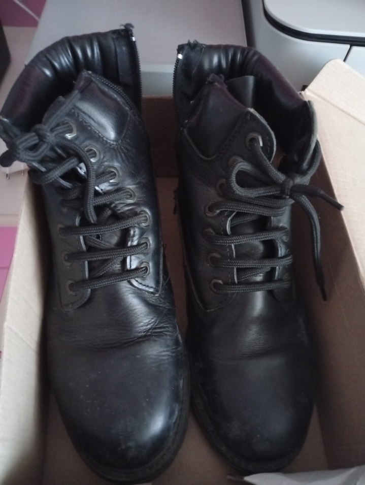 Tokalı Siyah Deri Biker Stiletto Bot - Görsel 3