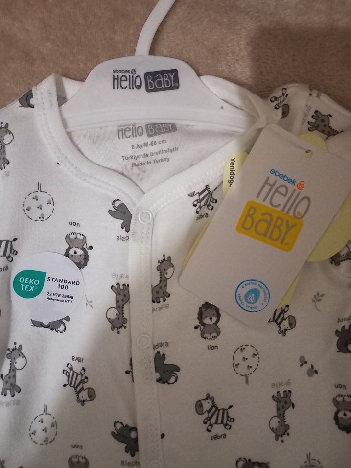 Uzun Kollu şapkalı tulum 3 aylık 6 aylık tanesi bu fiyat - Görsel 4