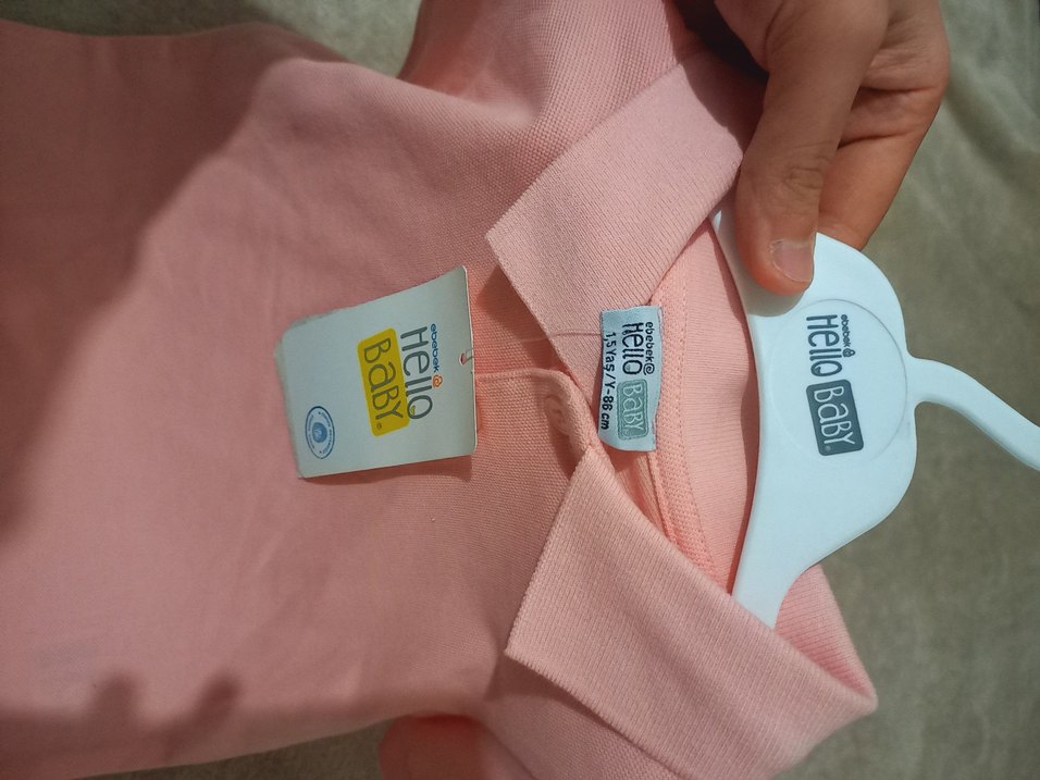 Erkek Çocuk Pembe Kısa Kollu Polo Tişört - Görsel 2