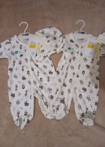 Uzun Kollu yenidoğan Baskılı Bebek Tulumları - Görsel 5