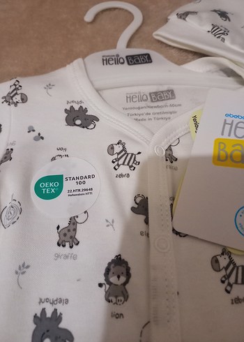 Uzun Kollu yenidoğan Baskılı Bebek Tulumları - Görsel 3