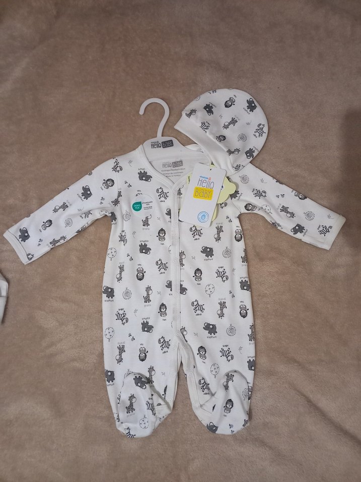 Uzun Kollu yenidoğan Baskılı Bebek Tulumları - Görsel 2