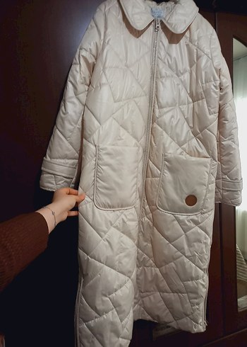 Bej Midi Kadın Kışlık fermuarli - Görsel 4