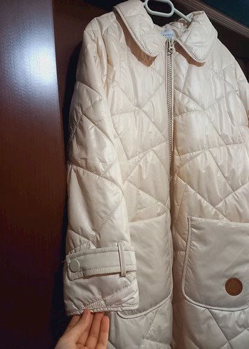 Bej Midi Kadın Kışlık fermuarli - Görsel 5