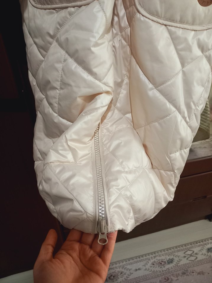 Bej Midi Kadın Kışlık fermuarli - Görsel 3