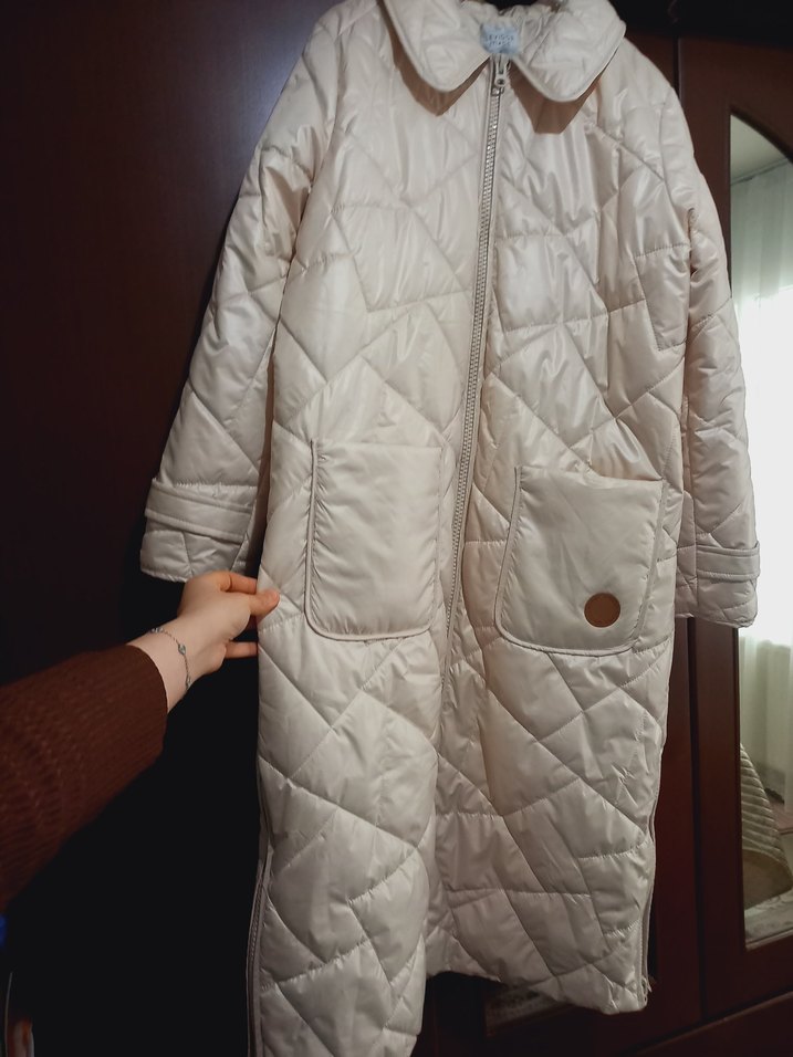 Bej Midi Kadın Kışlık fermuarli - Görsel 4