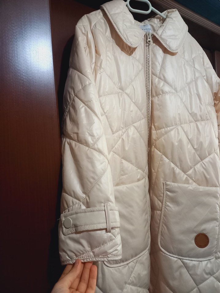 Bej Midi Kadın Kışlık fermuarli - Görsel 5