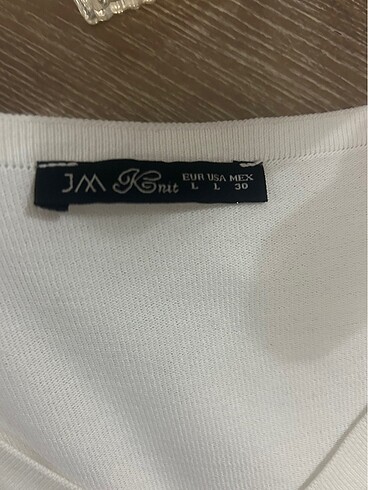 Beyaz Triko Kazak ( L beden) - Görsel 2