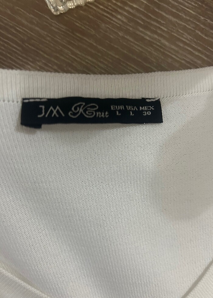 Beyaz Triko Kazak ( L beden) - Görsel 2