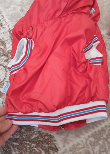 Kız Bebek Kapüşonlu Kırmızı Kaydırmaz Tulum - Görsel 6